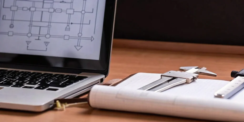 ISO 13485 implementation tools on a desk.