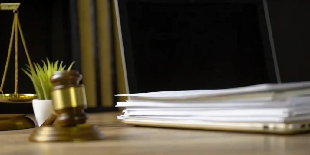 Tobacco compliance consulting: Gavel and scales symbolize legal guidance.
