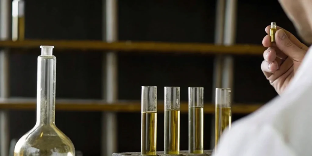 Scientist analyzing lab samples for a special 510(k) medical device submission.