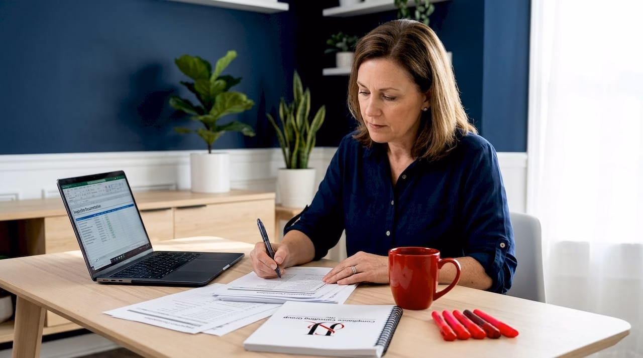 Professional preparing for FDA medical device inspection